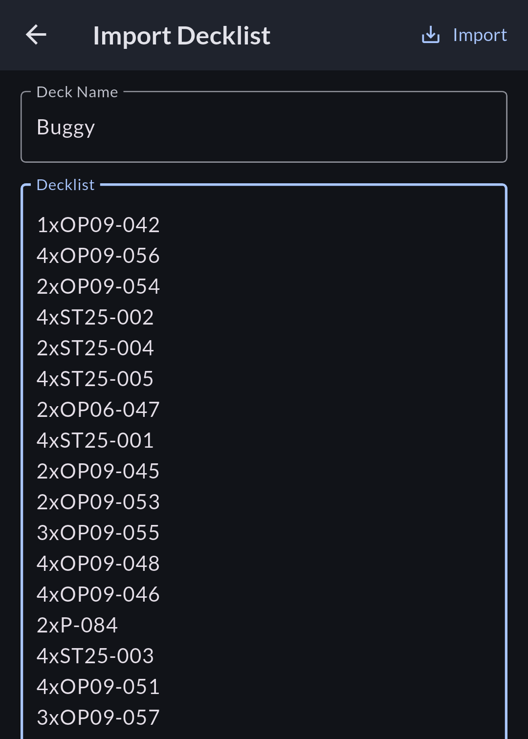 1. Import or Build Any Decklist